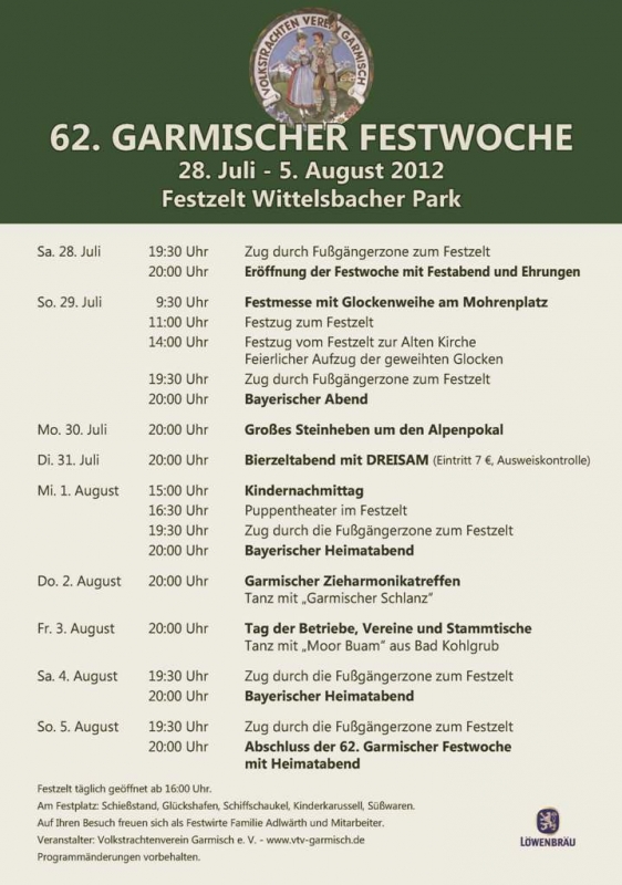 120728-120805 Bierzelttermine - Plakat